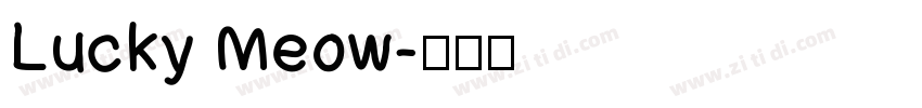 Lucky Meow字体转换